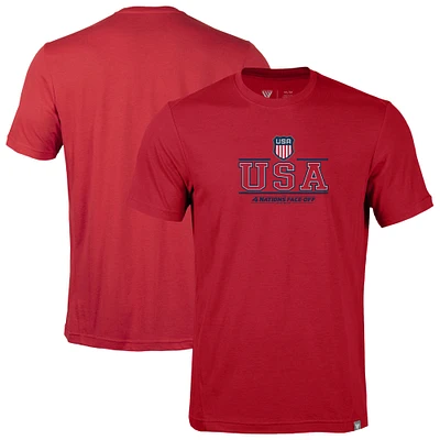 Men's Levelwear Red USA 2025 4 Nations Face-Off Thrive T-Shirt
