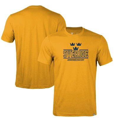 Men's Levelwear Gold Sweden 2025 4 Nations Face-Off Thrive T-Shirt