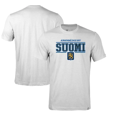 Men's Levelwear White Finland 2025 4 Nations Face-Off Thrive T-Shirt