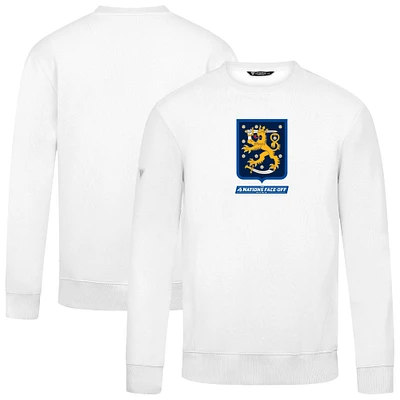 Men's Levelwear White Finland 2025 4 Nations Face-Off Zane Pullover Sweatshirt