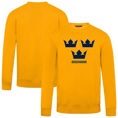 Men's Levelwear Gold Sweden 2025 4 Nations Face-Off Zane Pullover Sweatshirt