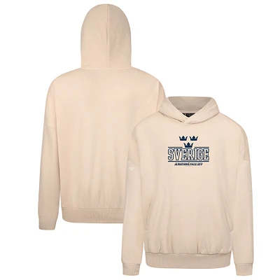Men's Levelwear Khaki Sweden 2025 4 Nations Face-Off Contact Pullover Hoodie