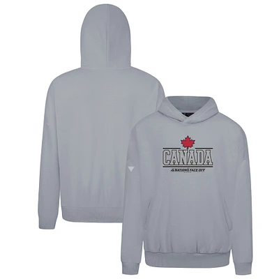 Men's Levelwear Gray Canada 2025 4 Nations Face-Off Contact Pullover Hoodie
