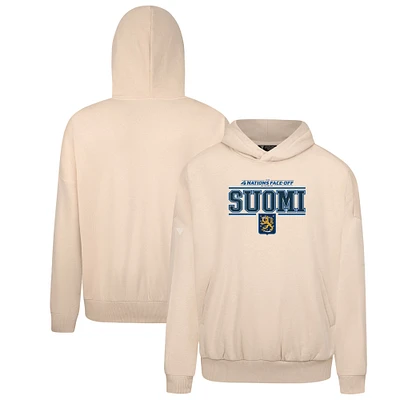Men's Levelwear Khaki Finland 2025 4 Nations Face-Off Contact Pullover Hoodie