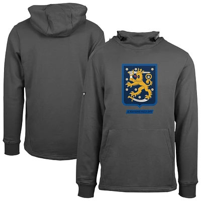 Men's Levelwear Charcoal Finland 2025 4 Nations Face-Off Shift Pullover Hoodie