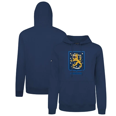Men's Levelwear Navy Finland 2025 4 Nations Face-Off Podium Pullover Hoodie