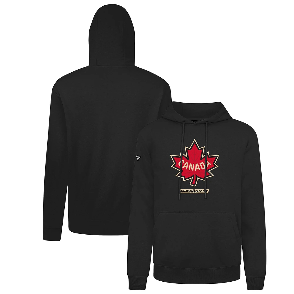 Men's Levelwear Black Canada 2025 4 Nations Face-Off Podium Pullover Hoodie
