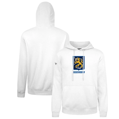 Men's Levelwear White Finland 2025 4 Nations Face-Off Podium Pullover Hoodie