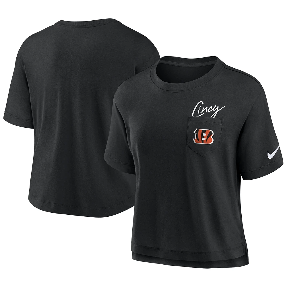 Women's Nike Black Cincinnati Bengals Performance Pocket T-Shirt
