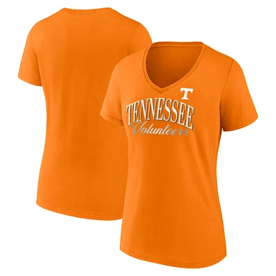 Women's Fanatics Tennessee Orange Volunteers Fundamentals Script Foil T-Shirt