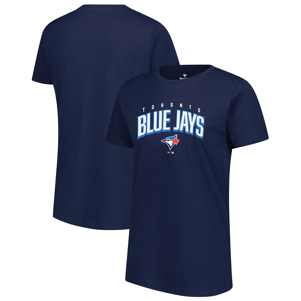 Women's Fanatics Navy Toronto Blue Jays Arched Wordmark T-Shirt