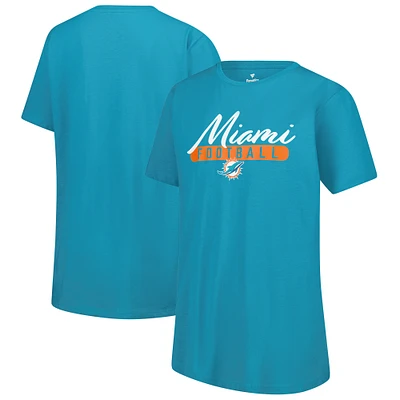 Women's Fanatics Aqua Miami Dolphins Team T-Shirt