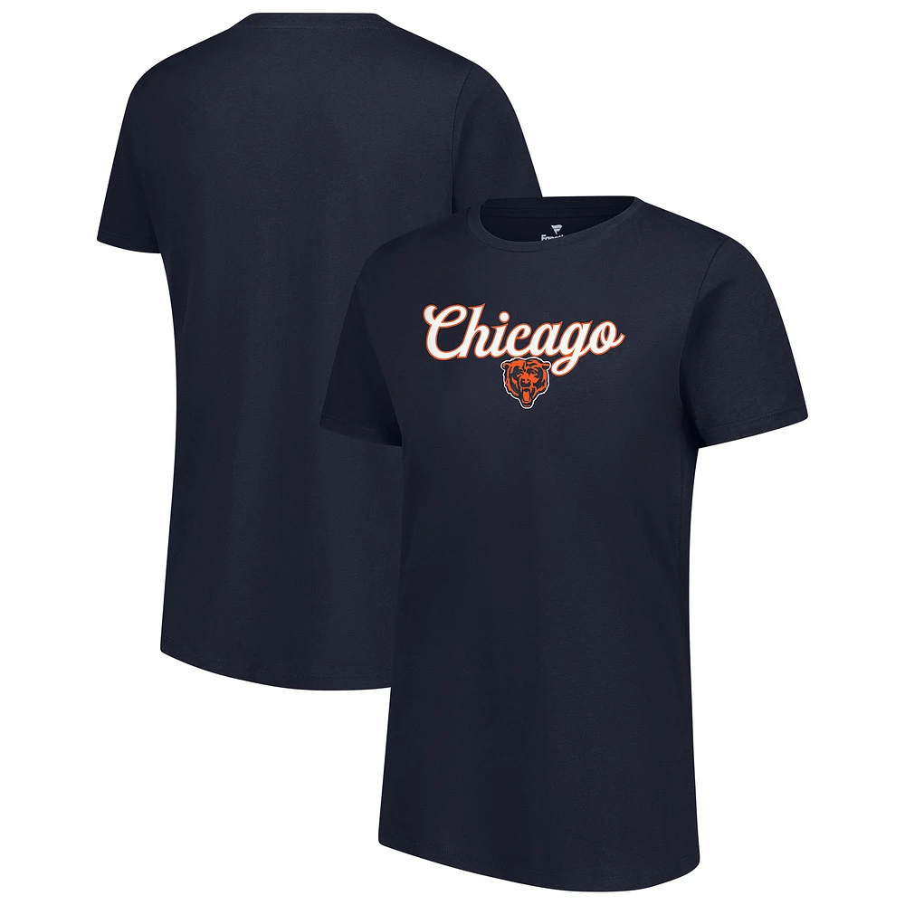 Women's Fanatics True Navy Chicago Bears Team T-Shirt