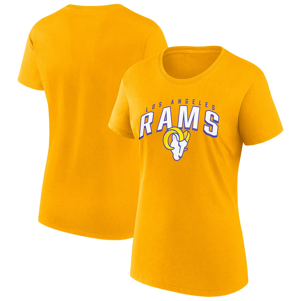 Women's Fanatics Gold Los Angeles Rams Team T-Shirt