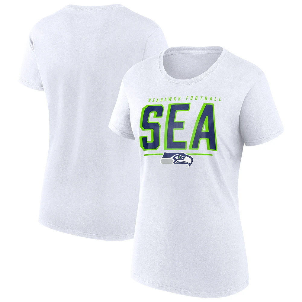 Women's Fanatics White Seattle Seahawks Cheerleader T-Shirt