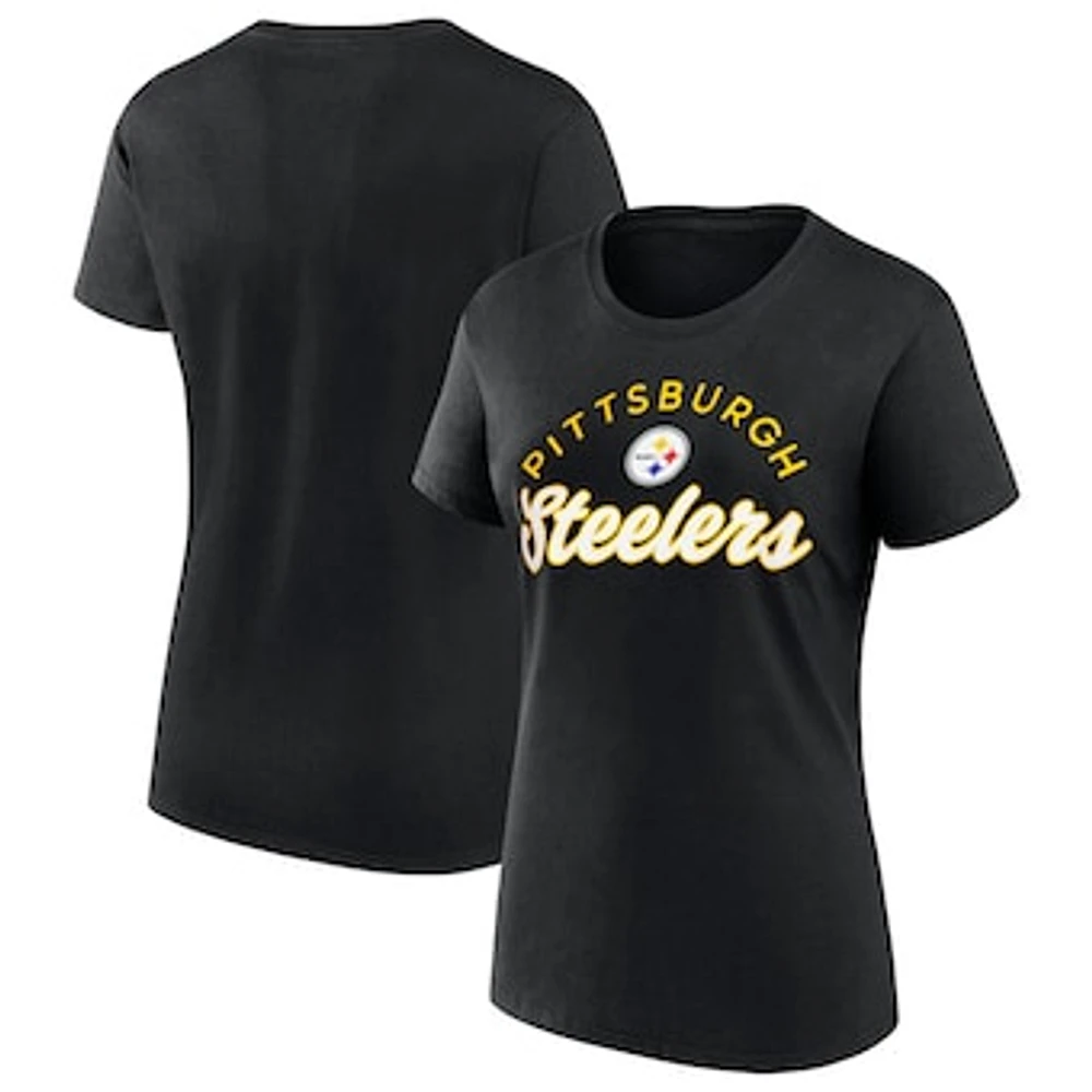 Women's Fanatics Black Pittsburgh Steelers Primary Component T-Shirt