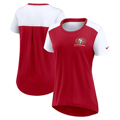Women's Nike Scarlet San Francisco 49ers Performance Fashion T-Shirt