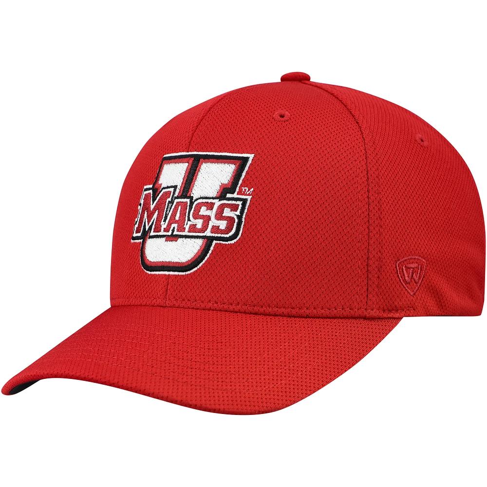 Men's Top of the World Maroon UMass Minutemen Reflex Hybrid Tech Flex Hat