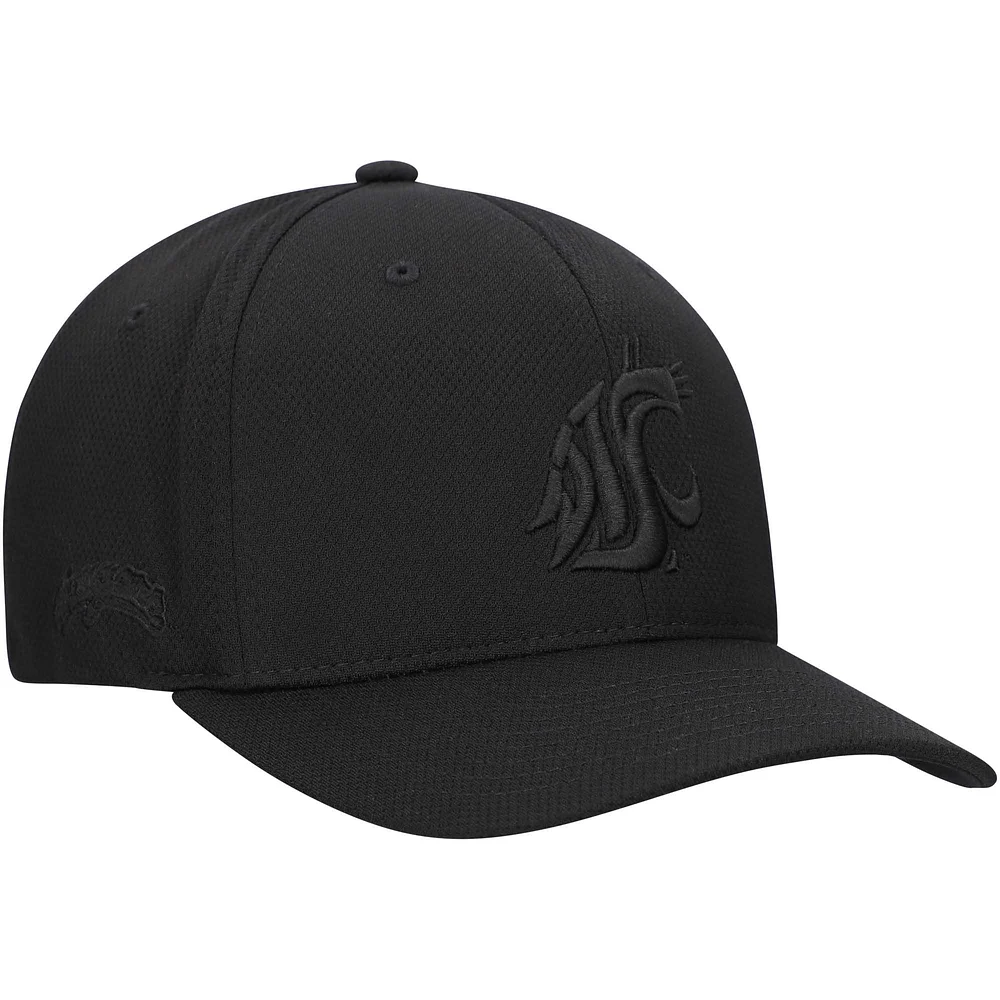 Men's Top of the World Black Washington State Cougars Reflex Performance Flex Hat
