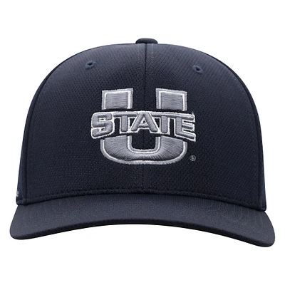 Men's Top of the World True Navy Utah State Aggies Reflex Flex Hat