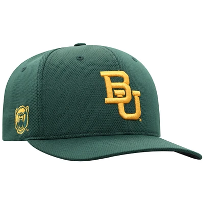 Men's Top of the World Green Baylor Bears Reflex Flex Hat