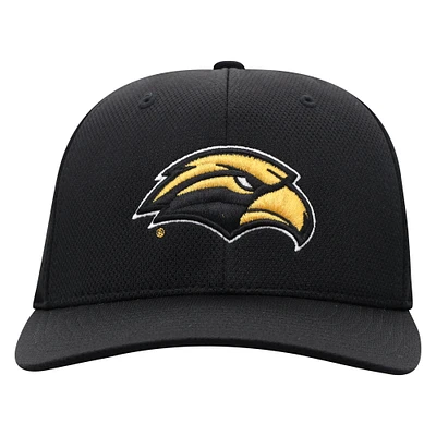 Men's Top of the World Black Southern Miss Golden Eagles Reflex Flex Hat