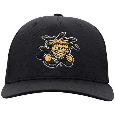 Men's Top of the World Black Wichita State Shockers Reflex Flex Hat