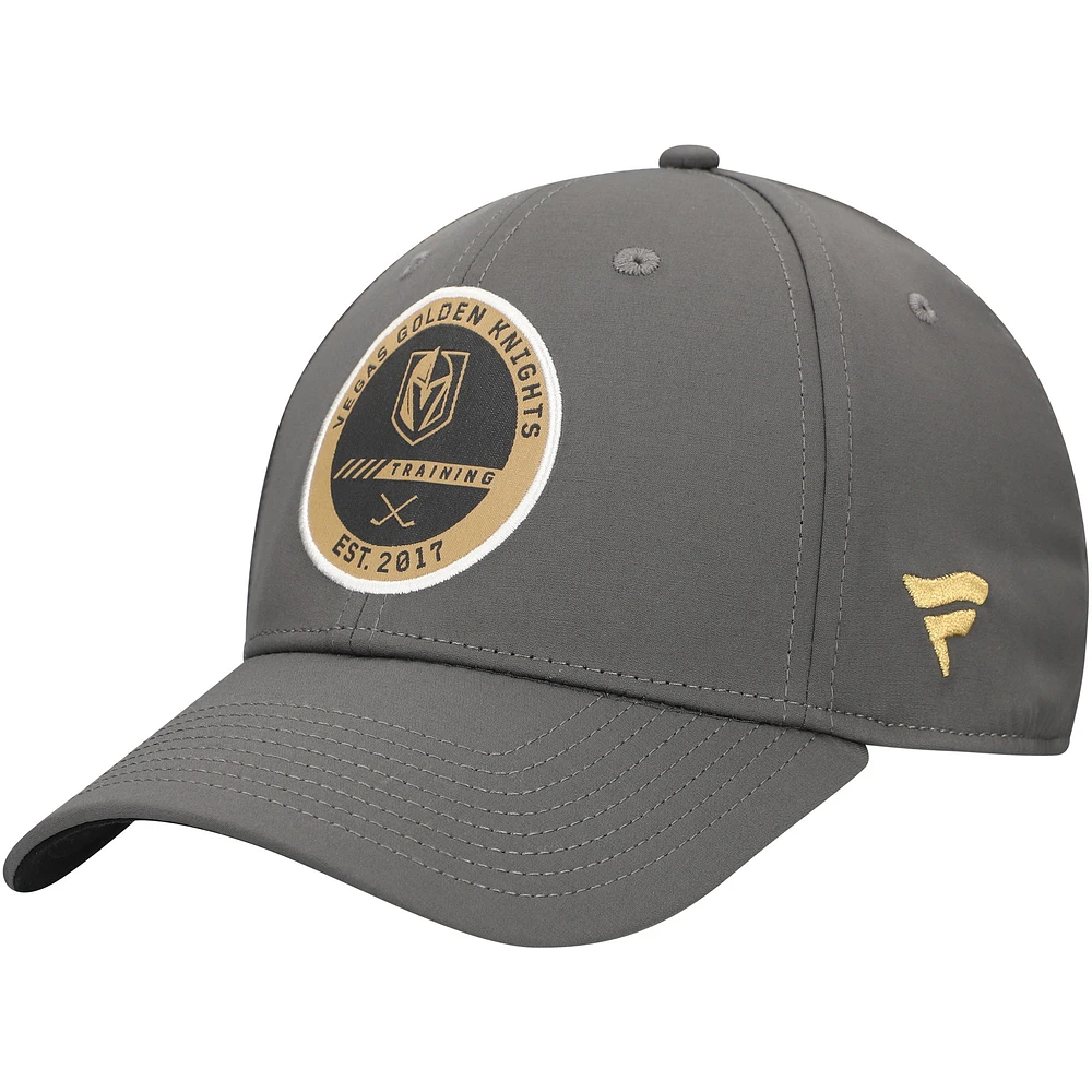 Men's Fanatics Charcoal Vegas Golden Knights Authentic Pro Training Camp Flex Hat