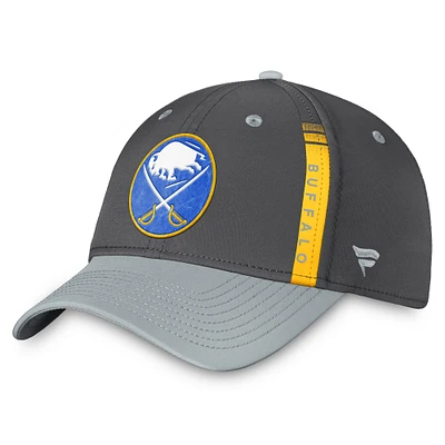 Men's Fanatics Charcoal Buffalo Sabres Authentic Pro Training Camp Flex Hat