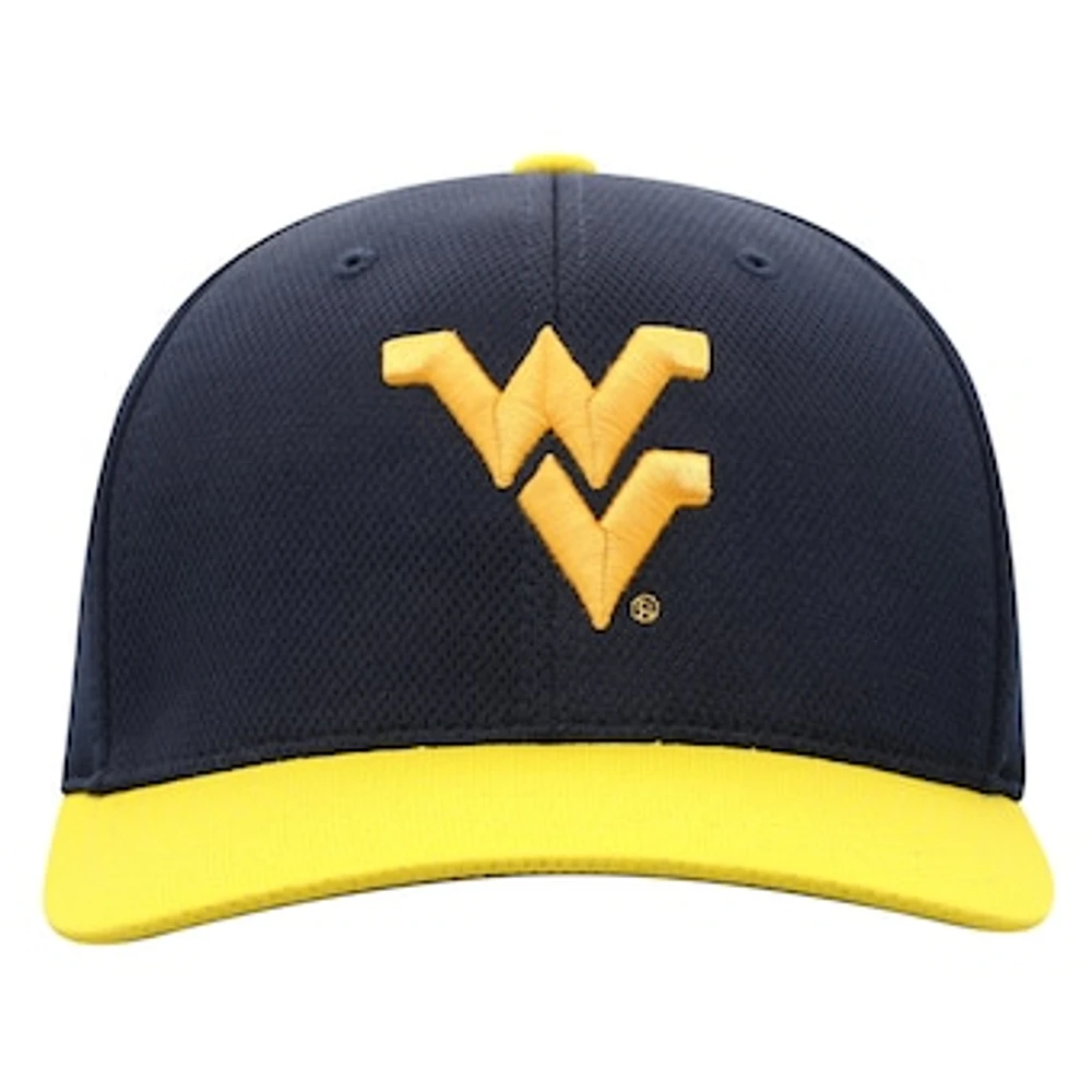 Men's Top of the World True Navy West Virginia Mountaineers Reflex Two-Tone Flex Hat