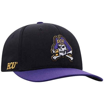 Men's Top of the World Black ECU Pirates Reflex Fitted Hat