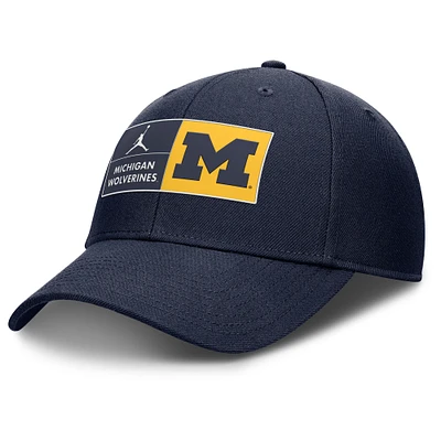 Men's Jordan Brand Navy Michigan Wolverines Performance Club Adjustable Hat