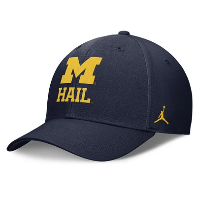 Men's Jordan Brand Navy Michigan Wolverines Performance Club Adjustable Hat