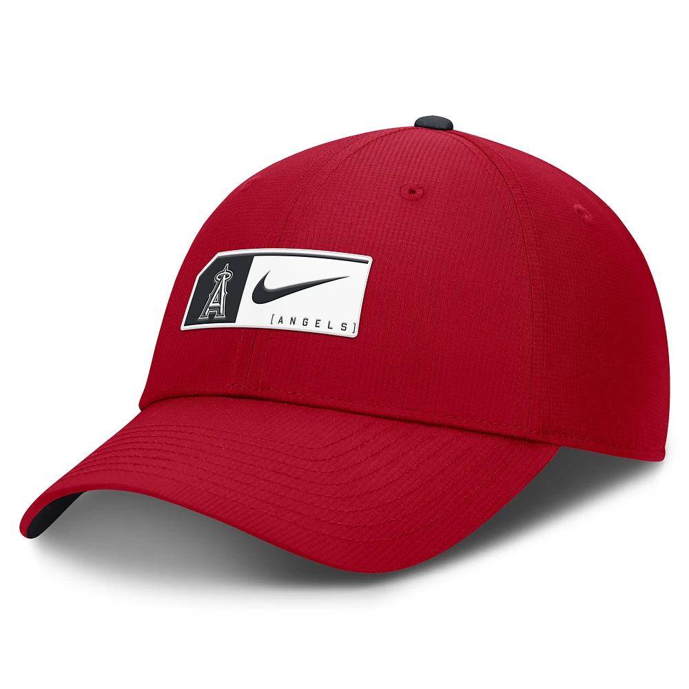Men's Nike Red Los Angeles Angels Club Primetime Adjustable Hat