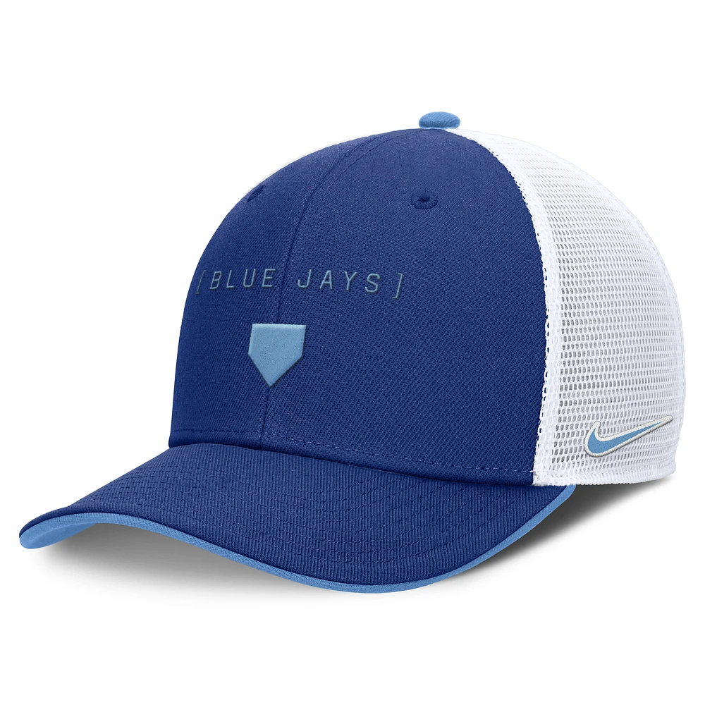 Men's Nike Royal Toronto Blue Jays Rise Diamond Plate Performance Trucker Flex Hat