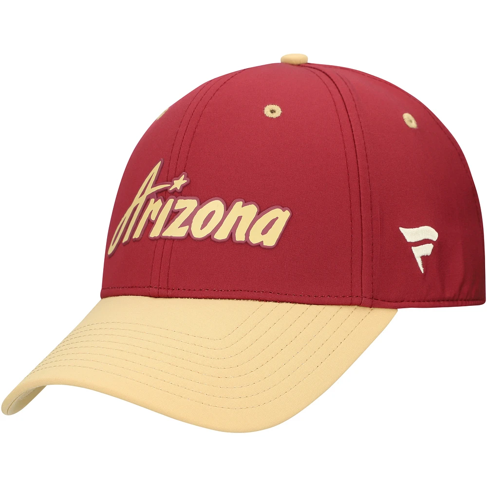 Men's Fanatics Garnet/Yellow Arizona Coyotes Flex Hat