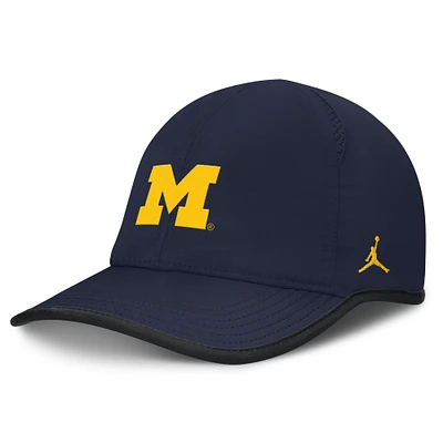 Men's Jordan Brand Navy Michigan Wolverines Featherlight Club Adjustable Hat