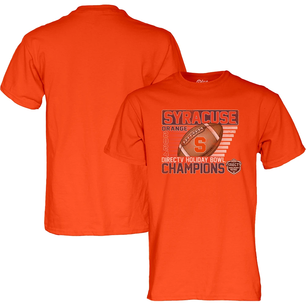 Unisex Blue 84 Orange Syracuse Orange 2024 Holiday Bowl Champions T-Shirt