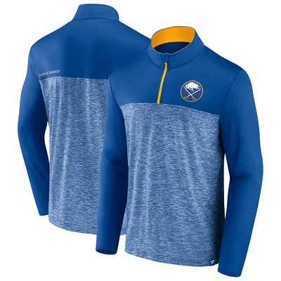 Men's Fanatics Royal Buffalo Sabres Iconic Defender Quarter-Zip Jacket
