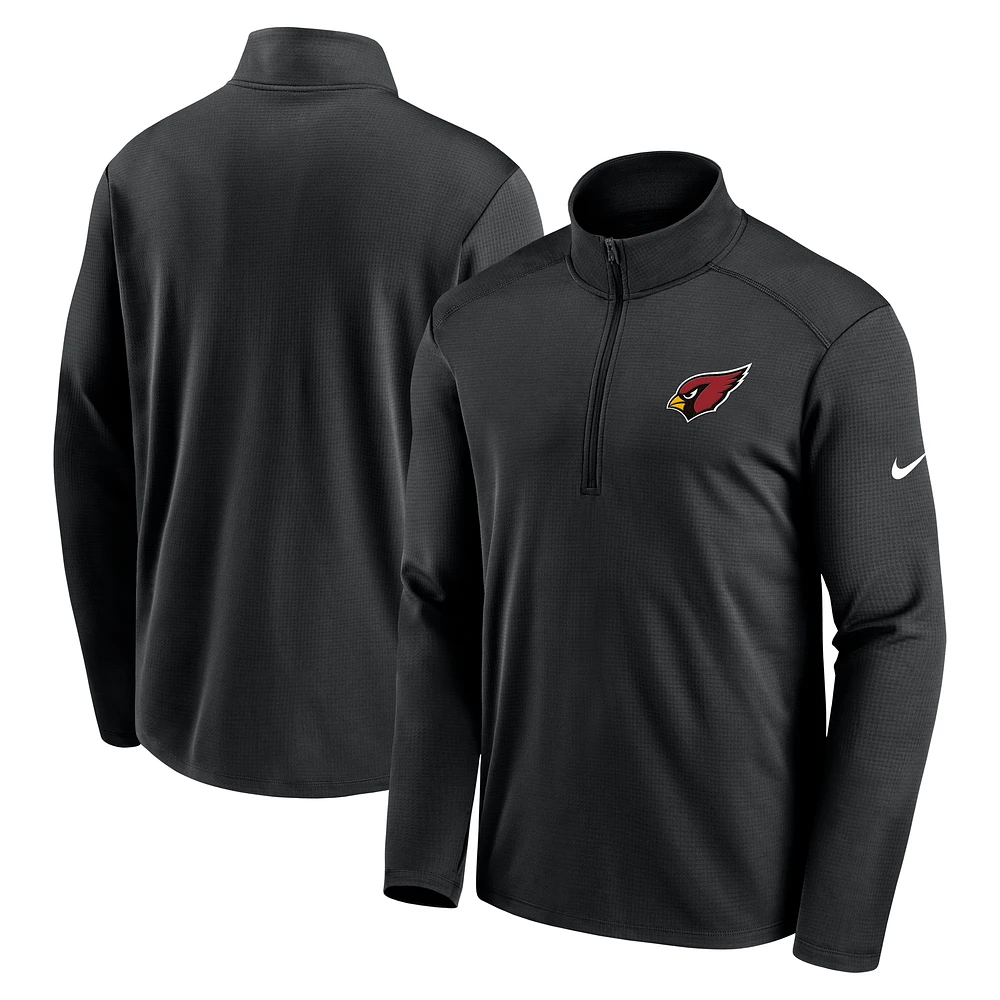 Men's Nike Black Arizona Cardinals Pacer Half-Zip Pullover