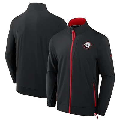 Men's Fanatics Black Buffalo Sabres Woven Rink Full-Zip Jacket