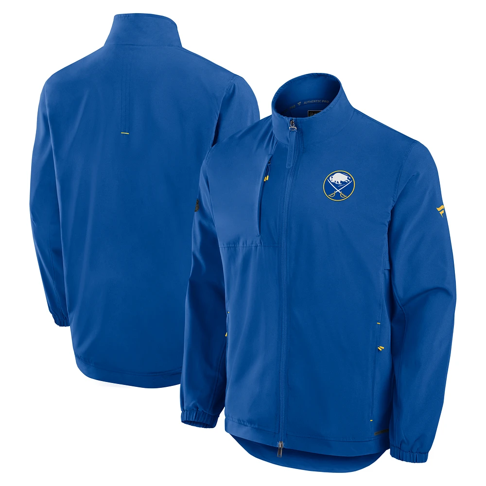 Men's Fanatics Royal Buffalo Sabres Authentic Pro Rink Coaches Full-Zip Jacket