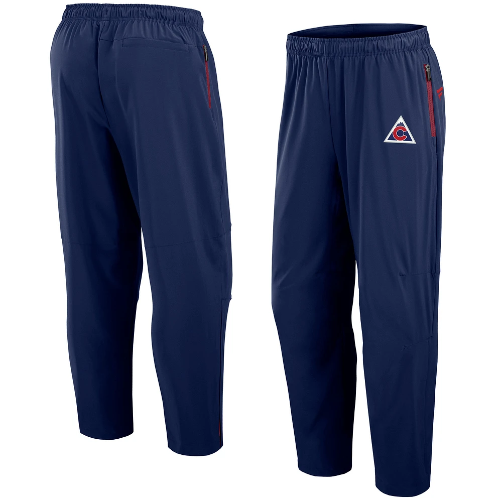Men's Fanatics Navy Colorado Avalanche Authentic Pro Alternate Rink Pants