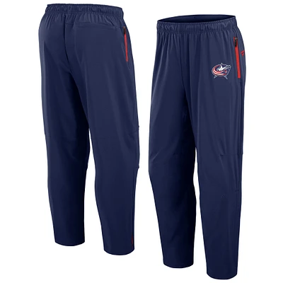 Men's Fanatics Navy Columbus Blue Jackets Authentic Pro Rink Pants