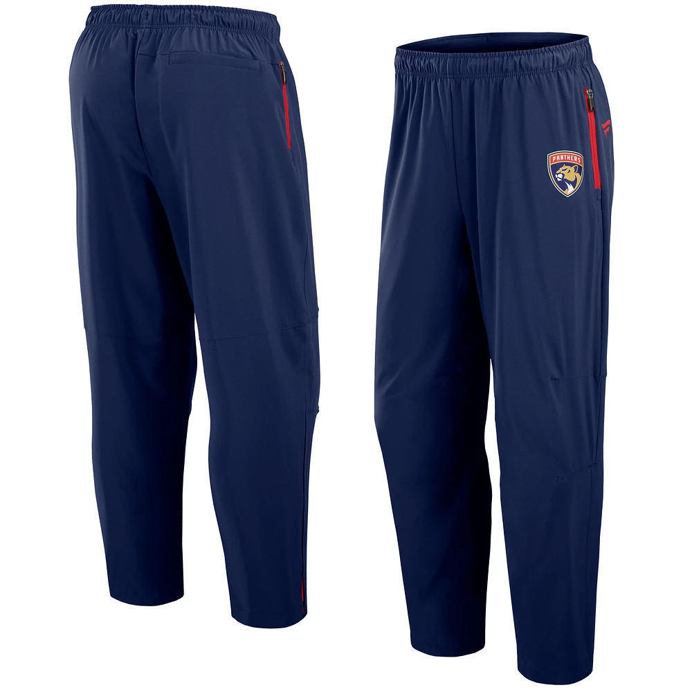 Men's Fanatics Navy Florida Panthers Authentic Pro Rink Pants