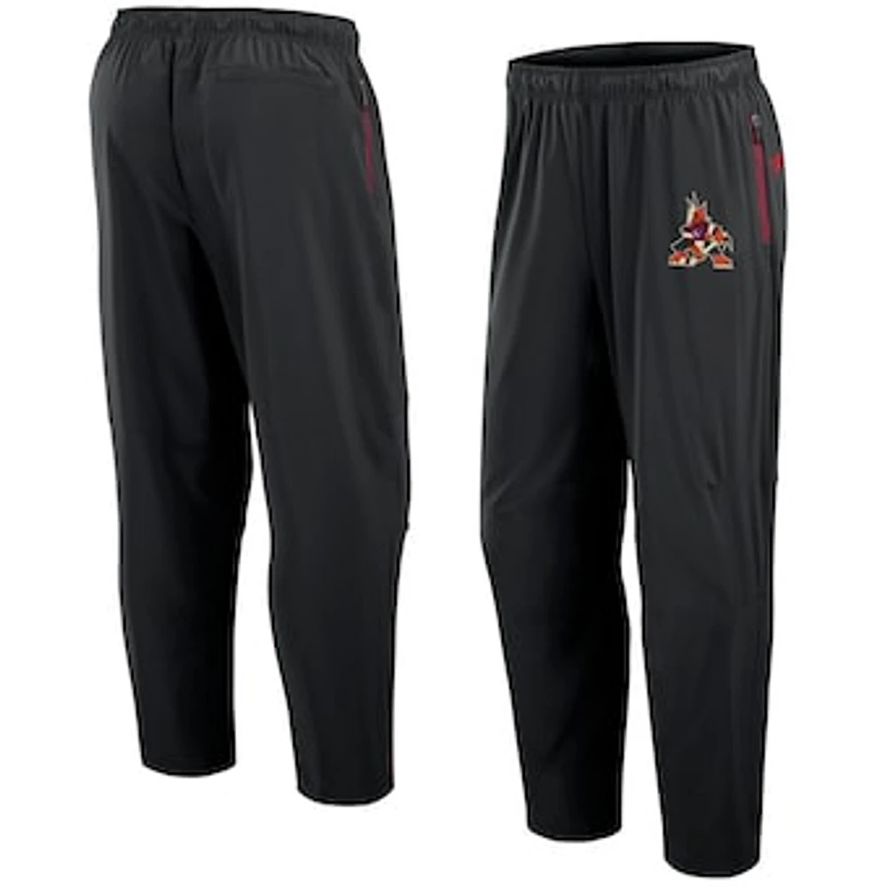 Men's Fanatics Black Arizona Coyotes Authentic Pro Rink Pants
