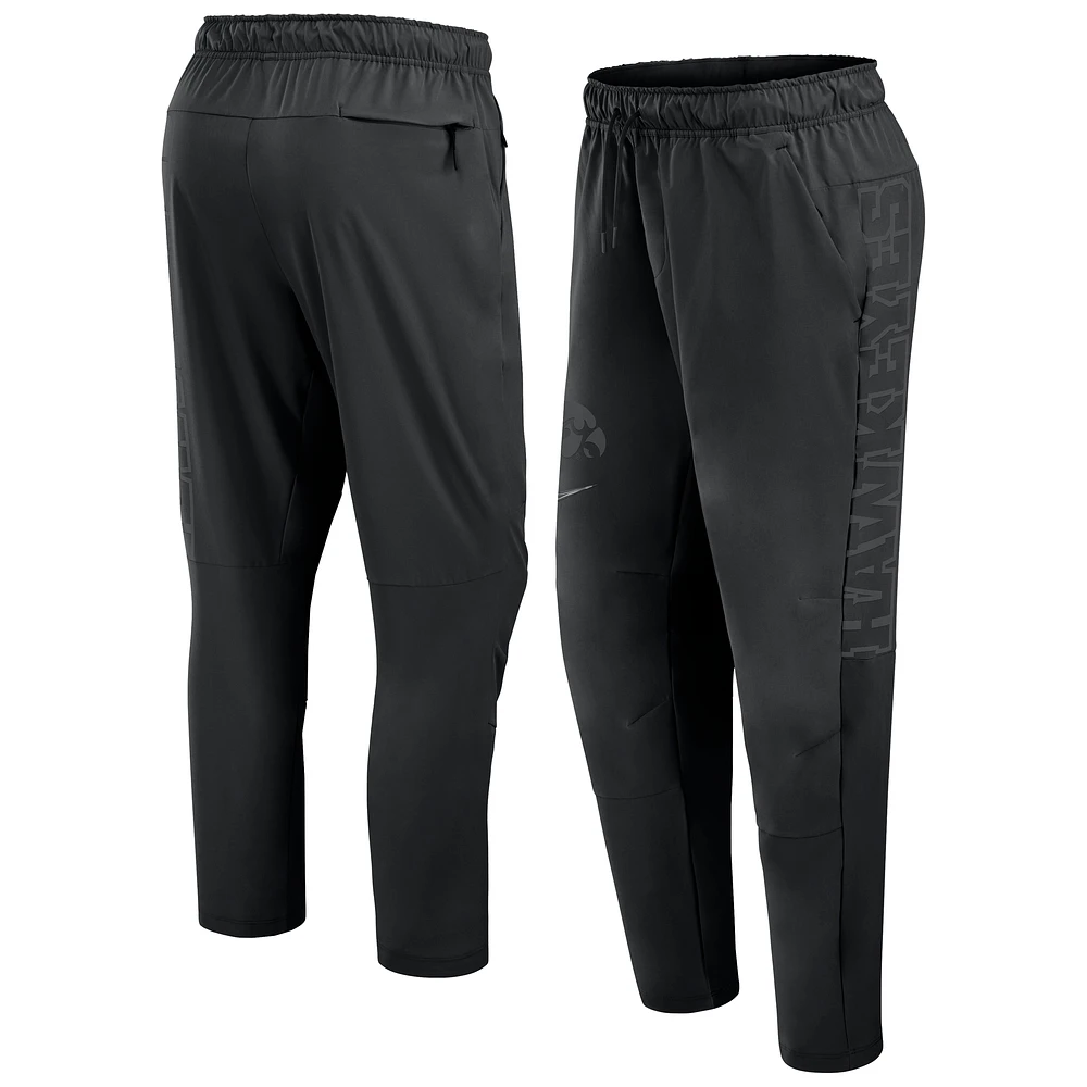 Men's Nike Black Iowa Hawkeyes Premium Unlimited Woven Performance Pants