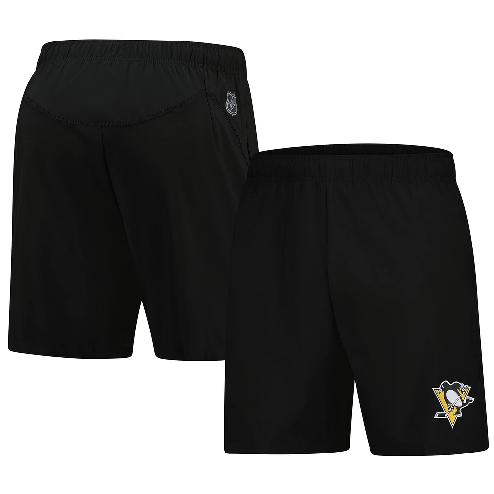 Men's Fanatics Black Pittsburgh Penguins Tech Training Shorts