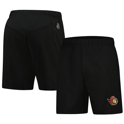 Men's Fanatics Black Ottawa Senators Tech Training Shorts