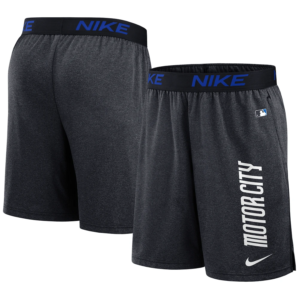 Men's Nike Navy Detroit Tigers 2024 City Connect Authentic Collection Performance Practice Shorts
